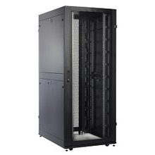 ЦМО Шкаф серверный ПРОФ напольный 48U (800x1200) дверь перфор. 2 шт., черный, в сборе (ШТК-СП-48.8.12-44АА-9005)