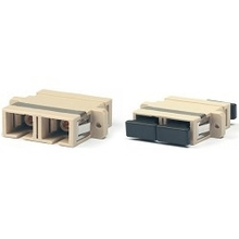Hyperline FA-P11Z-DSC/DSC-N/BK-BG Оптический проходной адаптер SC/PC-SC/PC, MM, duplex, корпус пластиковый, бежевый, черные колпачки Hyperline FA-P11Z-DSC/DSC-N/BK-BG Оптический проходной адаптер SC/PC-SC/PC, MM, duplex, корпус пластиковый, бежевый, черные колпачки