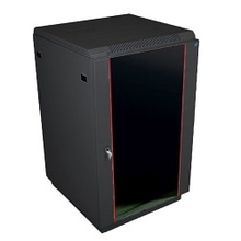 ЦМО Шкаф телекоммуникационный напольный 18U (600x600) дверь стекло, цвет чёрный (ШТК-М-18.6.6-1ААА-9005) (2 коробки)