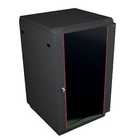 ЦМО Шкаф телекоммуникационный напольный 18U (600x600) дверь стекло, цвет чёрный (ШТК-М-18.6.6-1ААА-9005) (2 коробки)