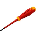 STAYER Отвертка "PROFI" "ELECTRO" диэлектрическая до 1000В, двухкомп рукоятка, SL 6,5 х 150 мм [25141-06-15_z01]
