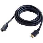 Удлинитель кабеля HDMI Cablexpert CC-HDMI4X-6, 1.8м, v2.0, 19M/19F, черный, позол.разъемы, экран, пакет Удлинитель кабеля HDMI Cablexpert CC-HDMI4X-6, 1.8м, v2.0, 19M/19F, черный, позол.разъемы, экран, пакет