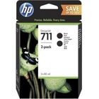 HP P2V31A Картридж HP 711 черный 2-Pack {DJ T120/T520, 80 мл, (CZ133A *2 шт.)) HP P2V31A Картридж HP 711 черный 2-Pack {DJ T120/T520, 80 мл, (CZ133A *2 шт.))