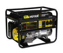 Huter DY8000L 64/1/33 Электрогенератор {четырехтактный, 6500Вт, 220В/50Гц, 91Дб, принудительное охлаждение, бак 25 л, расход бензина 374 г/кВтч, расход масла 6,8 г/кВтч, вес 79.5 кг }