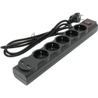Defender Фильтр DFS 751 1.8м, 5 розеток, 2xUSB, 2.1A (99751) Defender Фильтр DFS 751 1.8м, 5 розеток, 2xUSB, 2.1A (99751)