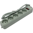 Exegate EX266862RUS Сетевой фильтр Exegate SP-5-1.5G (5 розеток, 1.5м, евровилка, светло-серый) Exegate EX266862RUS Сетевой фильтр Exegate SP-5-1.5G (5 розеток, 1.5м, евровилка, светло-серый)