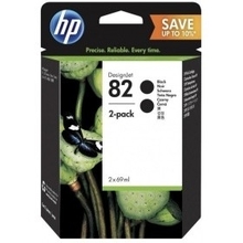 HP P2V34A Картридж HP 82 черный 2-Pack {HP DJ 510/111, (2*69 мл)}