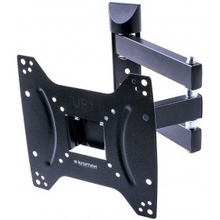 Kromax DIX-22 черный 15"-48" макс.35кг настенный поворотно-выдвижной и наклонный