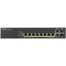 ZYXEL GS1920-8HPV2-EU0101F Гибридный Smart PoE+ коммутатор NebulaFlex GS1920-8HPv2, 8xGE PoE+, 2xCombo (SFP/RJ-45), бесшумный, бюджет PoE 130 Вт, автономное/облачное управление