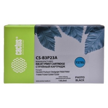 B3P23A CACTUS  Картридж №727 для HP DJ T920/T1500/T2530, фото черный (130мл) 