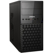 Exegate EX278430RUS Корпус Minitower Exegate QA-413U Black, mATX, <XP600, Black, 120mm>, 3*USB+1*USB3.0, Audio