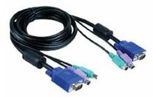D-Link DKVM-CB/B1A Кабель KVM длиной 1,8 м с разъемами VGA и PS/2 для DKVM-4K/B