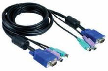 D-Link DKVM-CB5/B1A Кабель KVM длиной 5 м с разъемами VGA и PS/2 для DKVM-4K/B