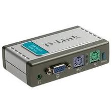 D-Link KVM-121/B1A 2-портовый KVM-переключатель с портами VGA и PS/2 (кабели в комплекте) 