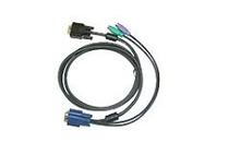 D-Link DKVM-IPCB5 Кабель для KVM-переключателя DKVM-IP8 длиной 5 м с разъемами VGA и PS/2