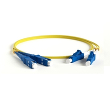 Hyperline FC-D2-9-LC/AR-LC/AR-H-0.5M-LSZH-YL Патч-корд волоконно-оптический (шнур) SM 9/125 (OS2), LC/APC-LC/APC, 2.0 мм, duplex, LSZH, 0.5 м