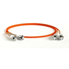 Hyperline FC-D2-50-ST/PR-ST/PR-H-1M-LSZH-OR Патч-корд волоконно-оптический (шнур) MM 50/125, ST-ST, 2.0 мм, duplex, LSZH, 1 м