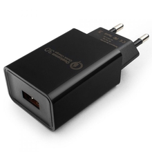 Cablexpert Адаптер питания, Qualcomm QC 3.0, 100/220V - 1 USB порт 5/9/12V, черный (MP3A-PC-17)