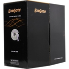 Exegate EX281813RUS Кабель Exegate  UTP4-C6-CU-S23-IN-PVC-GY-305 UTP 4 пары кат.6  медь, 23AWG, бухта 305м, серый PVC