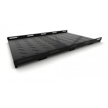 Hyperline TSH3M-850-RAL9004 полка стационарная усиленная, глубина 850 мм, с боковым креплением, нагрузка до 50 кг, для шкафов серии TTB, TTR, TTC2, 485х850мм (ШхГ), цвет черный (RAL 9004)