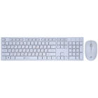 Oklick 240M White USB  Клавиатура + мышь cordless slim Multimedia [1091258]