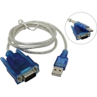 ORIENT Кабель-адаптер USS-102N USB Am to RS232 DB9M (WCH CH340, поддержка Win 8.x/10), длина 0.8м, крепеж разъема - винты (30677)