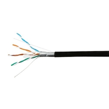SkyNet Кабель FTP outdoor 4x2x0,51, медный, FLUKE TEST, кат.5e, однож., 100 м, box, черный [CSP-FTP-4-CU-OUT/100]