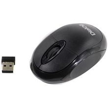 Мышь MROC-10U Dialog Comfort RF 2.4G Optical - 3 кнопки + ролик прокрутки, USB, черная