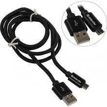 Defender USB кабель USB08-03T PRO USB2.0 Черный, AM-MicroBM, 1m, 2.1A (87802)