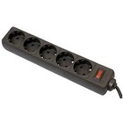 Defender Фильтр ES, 5.0м, 5 розеток, черный [99486]