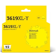 T2  LC-3619XLY Тонер-картридж для   Brother MFC-J3530DW/J3930DW, жёлтый, с чипом, 1500к