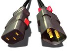 Кабель питания серверный Zonit 1.2м, с фиксируемыми разъемами zLock С14 / С13, (zLock-zC14-17-aC13-1,2m) (на ток 10А)