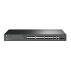 TP-Link TL-SL2428P JetStream Smart коммутатор с 24 портами 10/100 Мбит/с, 4 гигабитными портами и 24 портами PoE+ SMB