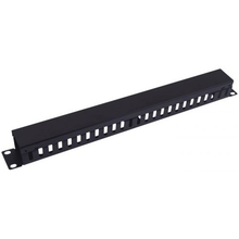 5bites CM-104B Панель-органайзер кабеля ГРЕБЕНКА / КРЫШКА / 1U / 19" / BLACK