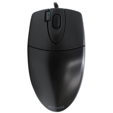 Мышь проводная A4 OP-620D black (USB, оптическая, 800dpi, 3but) (OP-620D BLACK USB)