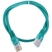 Aopen Патчкорд литой Aopen/Qust  UTP кат.5е 0,5м зеленый <ANP511_0.5M_G>