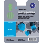 Картридж струйный Cactus CS-EPT0482 голубой для Epson Stylus Photo R200/R220/R300/R320/R340/RX500/RX Картридж струйный Cactus CS-EPT0482 голубой для Epson Stylus Photo R200/R220/R300/R320/R340/RX500/RX