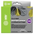 Картридж струйный Cactus CS-LC1000Y желтый (20мл) для Brother DCP 130C/330С/MFC-240C/5460CN Картридж струйный Cactus CS-LC1000Y желтый (20мл) для Brother DCP 130C/330С/MFC-240C/5460CN