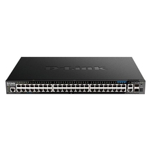 D-Link DGS-1520-52MP/A1A Управляемый L3 стекируемый коммутатор с 44 портами 10/100/1000Base-T, 4 портами 100/1000/2.5GBase-T, 2 портами 10GBase-T и 2 портами 10GBase-X SFP+
