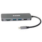 D-Link DUB-2327/A1A Док-станция с разъемом USB Type-C, 2 портами USB 3.0, 1 портом USB Type-C/PD 3.0, 1 портом HDMI и слотами для карт SD и microSD D-Link DUB-2327/A1A Док-станция с разъемом USB Type-C, 2 портами USB 3.0, 1 портом USB Type-C/PD 3.0, 1 портом HDMI и слотами для карт SD и microSD