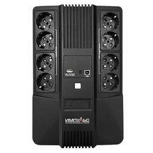 Импульс ИБП МАСТЕР 800 {800/480 ВА/Вт, LED, USB, RJ11/RJ45, CHRG USB, SCHUKOx8} {MT80107}