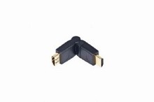 Gembird Переходник HDMI-HDMI  19F/19M, вращающийся на 180 град, золотые разъемы, пакет [A-HDMI-FFL2]