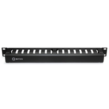 5bites Панель-органайзер кабеля CM-101B ГРЕБЕНКА / КРЫШКА / 1U / 19" / BLACK