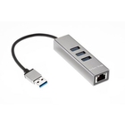 Telecom Переходник USB 3.0 -->RJ-45 1000Mbps +3 USB3.0, Aluminum Shell, 0.2м Telecom <TA311U> Telecom Переходник USB 3.0 -->RJ-45 1000Mbps +3 USB3.0, Aluminum Shell, 0.2м Telecom <TA311U>