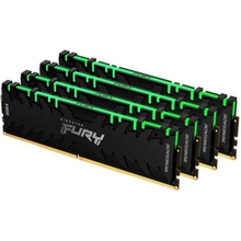 KINGSTON DRAM 32GB 3200MHz DDR4 CL16 DIMM (Kit of 4) FURY Renegade RGB Black EAN: 740617321760