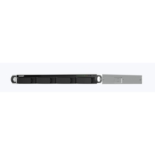 QNAP TS-464U-RP-4G NAS 4 HDD trays, rackmount 1U, 2 PSU. 4-core Intel Celeron N5105/N5095 up to 2.9 GHz, 4 GB RAM (1 x 4 GB) up to 16 GB (2 x 8GB), 2.5 Gigabit Ethernet x 2, 4xUSB, 1xHDMI . PCIe Gen 3