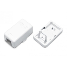 Hyperline SBB3-1-WH Корпус настенной розетки для установки 1-ой вставки типа Keystone Jack, белый  