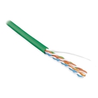 Hyperline UUTP4-C5E-S24-IN-LSZH-GN-100Кабель витая пара, неэкран. U/UTP, категория 5e, 4 пары (24 AWG), одножильный (solid), LSZH, нг(А)-HF, -20°C – +75°C, зеленый - гарантия: 15 лет компонентная, 25