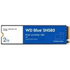 Твердотельный накопитель/ WD SSD Blue SN580 NVMe, 2000GB, M.2(22x80mm), NVMe, PCIe 3.0 x4, 3D TLC, R/W 3500/3500MB/s, IOPs 600 000/600 000, TBW 900, DWPD 0.2 (12 мес.)