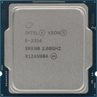 Процессор/ CPU LGA1200 Intel Xeon E-2314 (Rocket Lake, 4C/4T, 2.8/4.5GHz, 8MB, 65W) OEM (clean pulled)